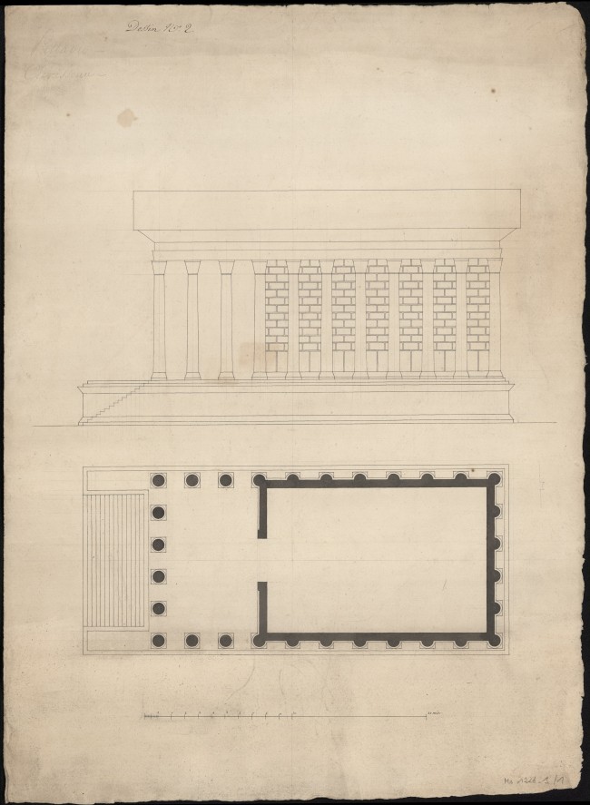 Vue latérale. Plan au sol